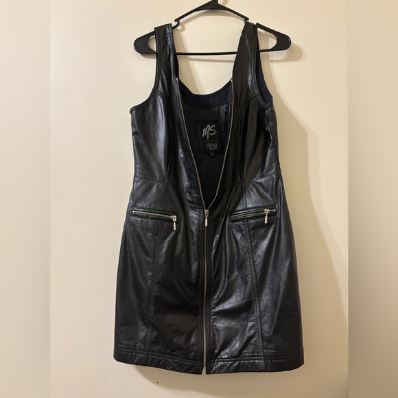 Maxima Vintage Leather Dress - Picture 4 of 5